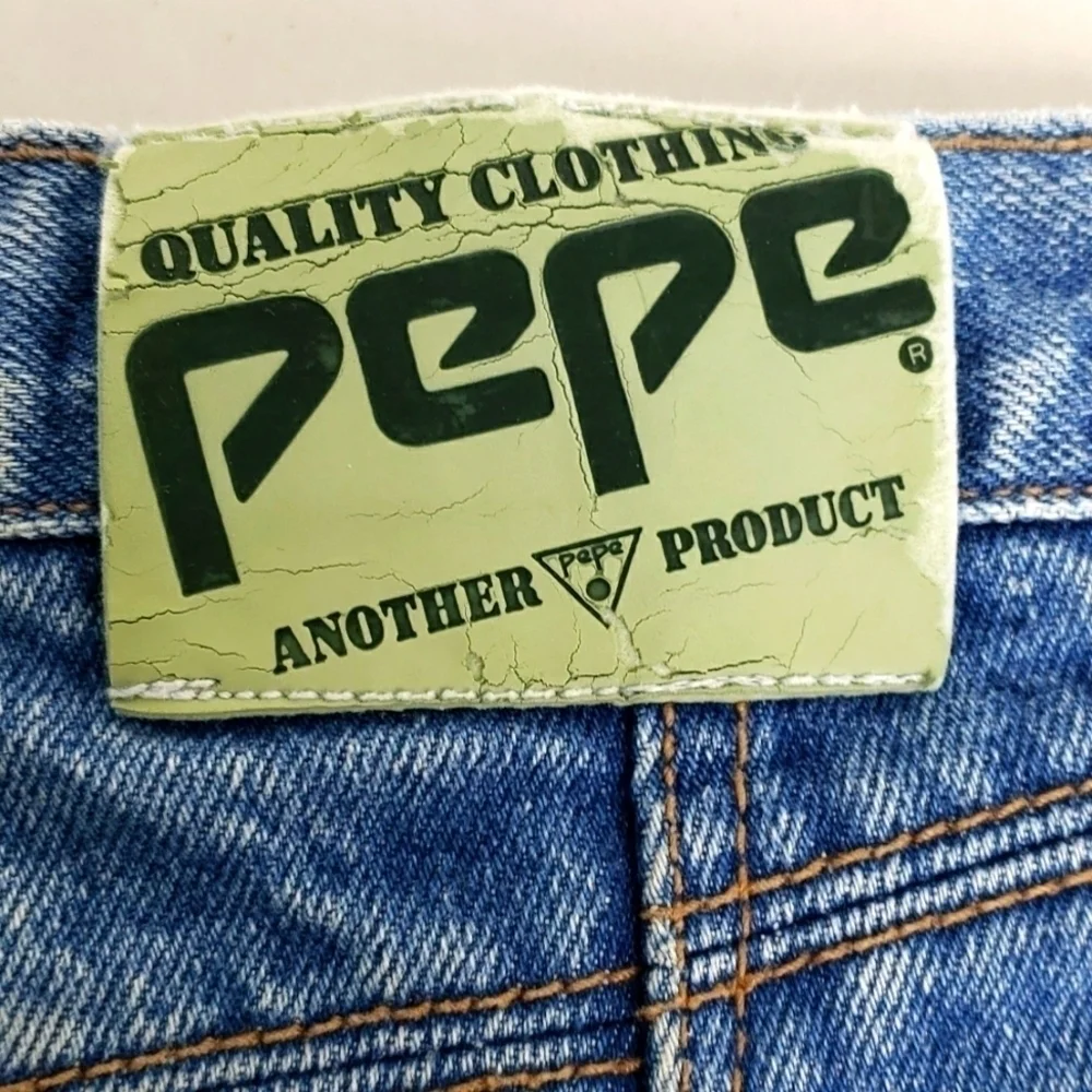 Vintage Rare Pepe Jeans London High Waist Straight Leg Embellished Jeans 26 EUC - Picture 9 of 15